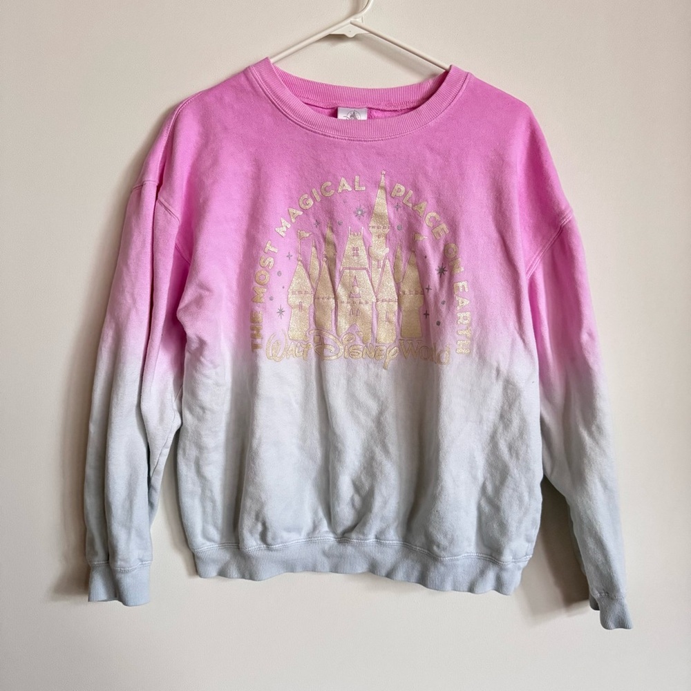 Pink and Blue Ombré Disney Sweatshirt